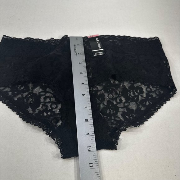 George Women's Size 7 Large Panty Lace Hip Hugger Black New With Tags - Picture 8 of 9